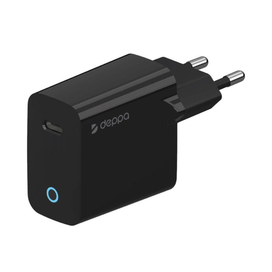 Сетевое зарядное устройство Deppa 20W USB-C 11429 Black фото 1