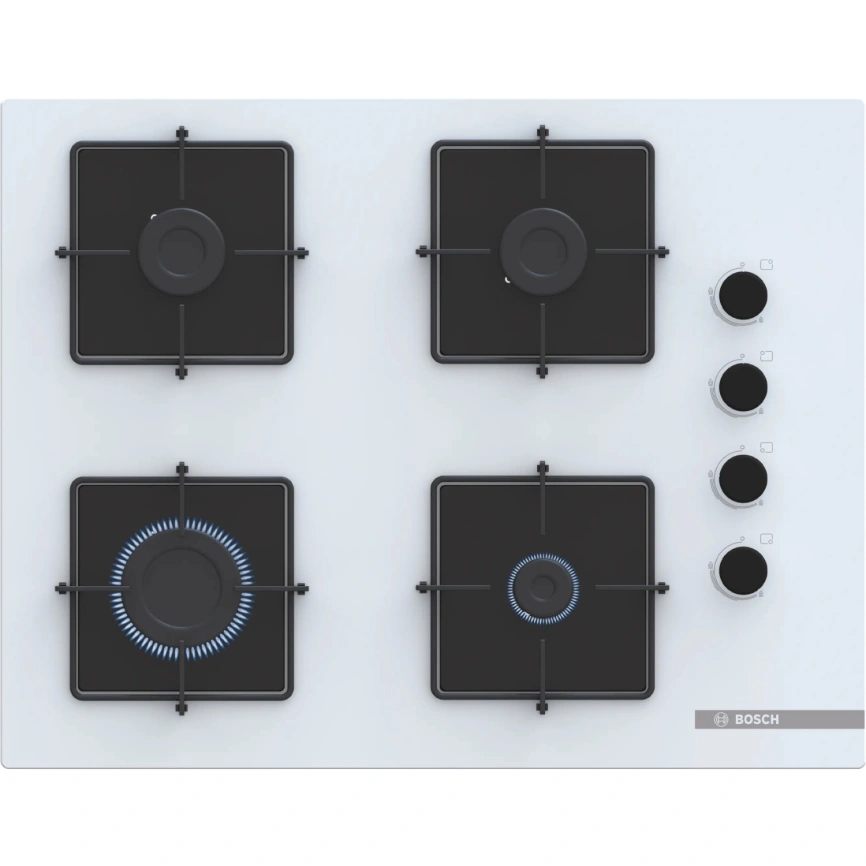 Газовая варочная панель Bosch Serie 4 POP7C2P30O White фото 1