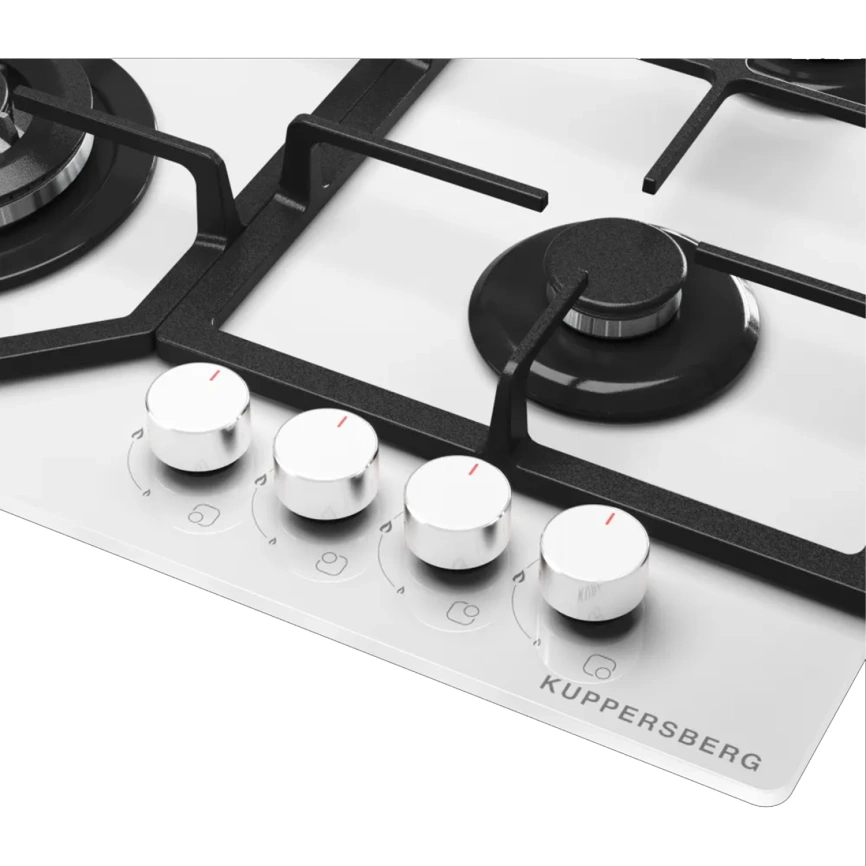 Газовая варочная панель Kuppersberg FG 60 W White фото 3