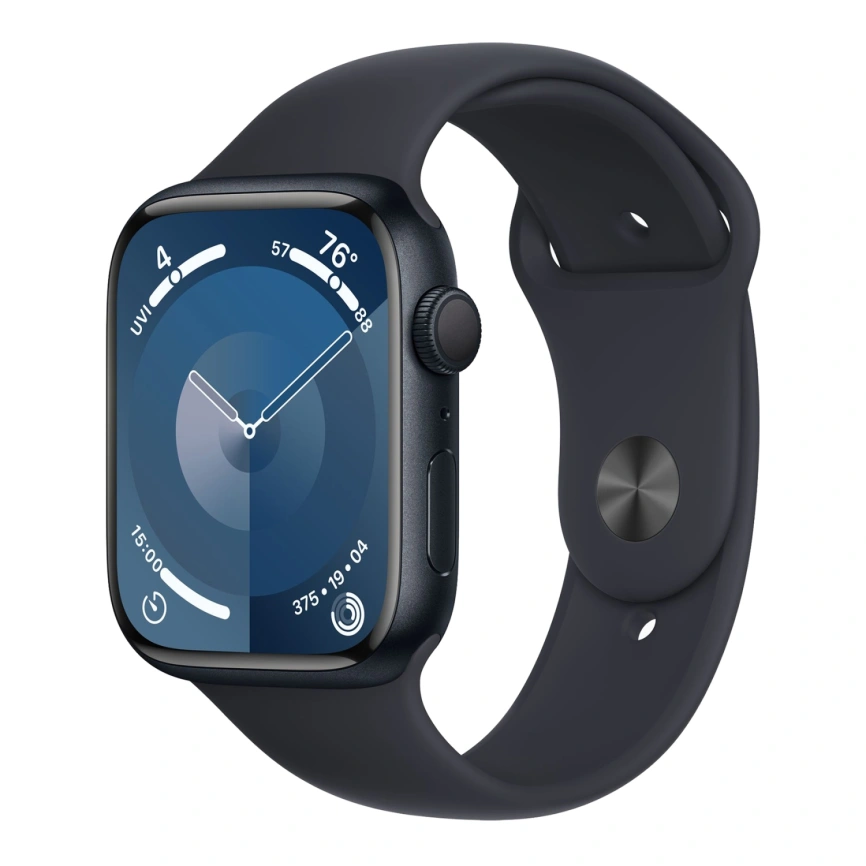 Смарт-часы Apple Watch Series 9 41mm Midnight Aluminum Case with Midnight Sport Band S/M (MR8W3) фото 1