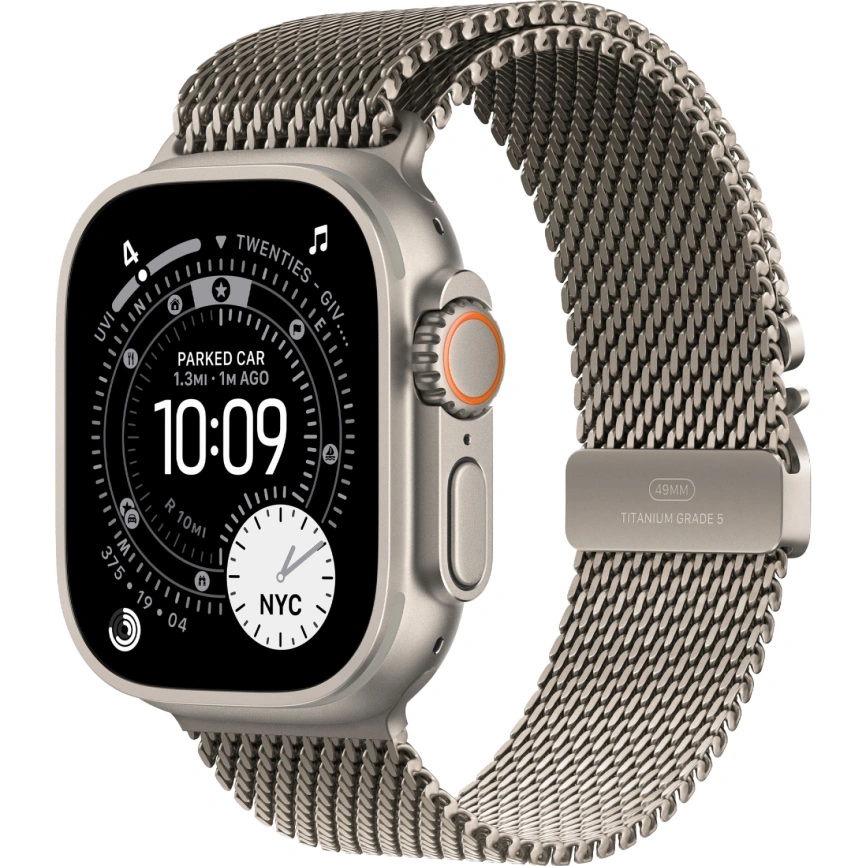 Смарт-часы Apple Watch Ultra 3 (2025) 49mm Natural Titanium Case with Natural Titanium Milanese Loop S фото 1
