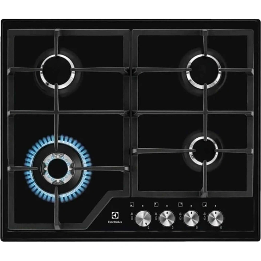 Газовая варочная панель Electrolux EGS6436K Black фото 1