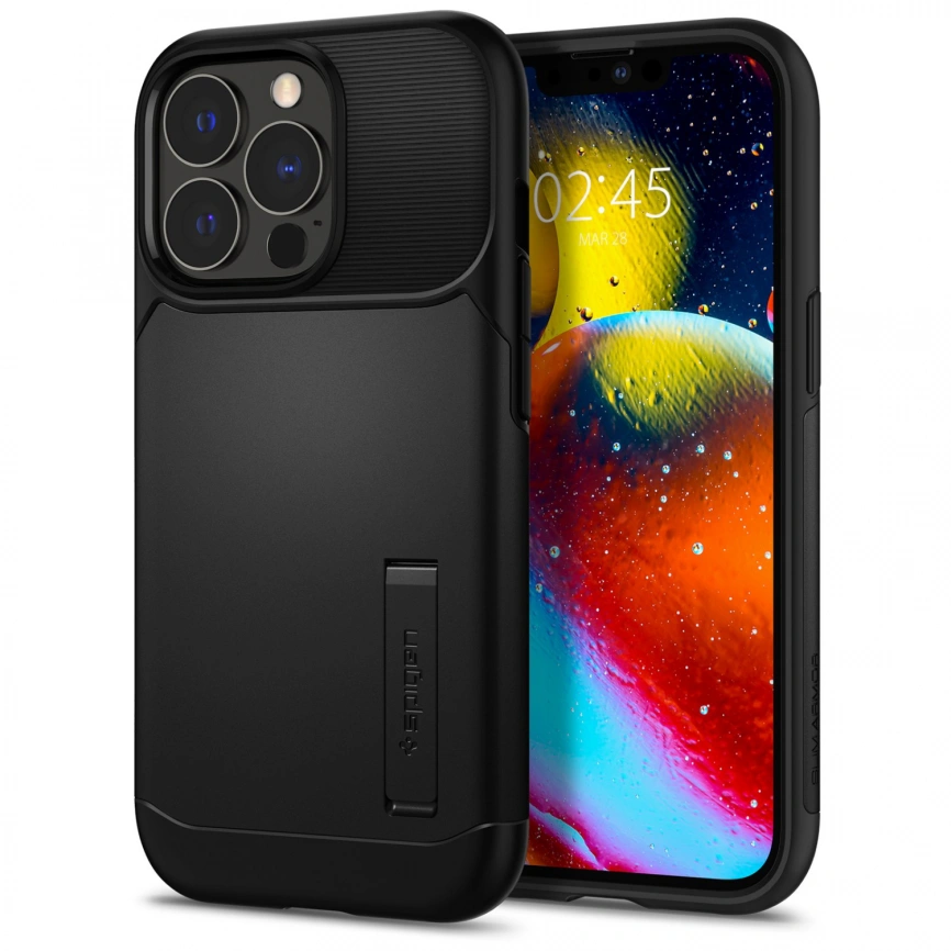 Чехол Spigen Slim Armor для iPhone 13 Pro (ACS03302) Black фото 4