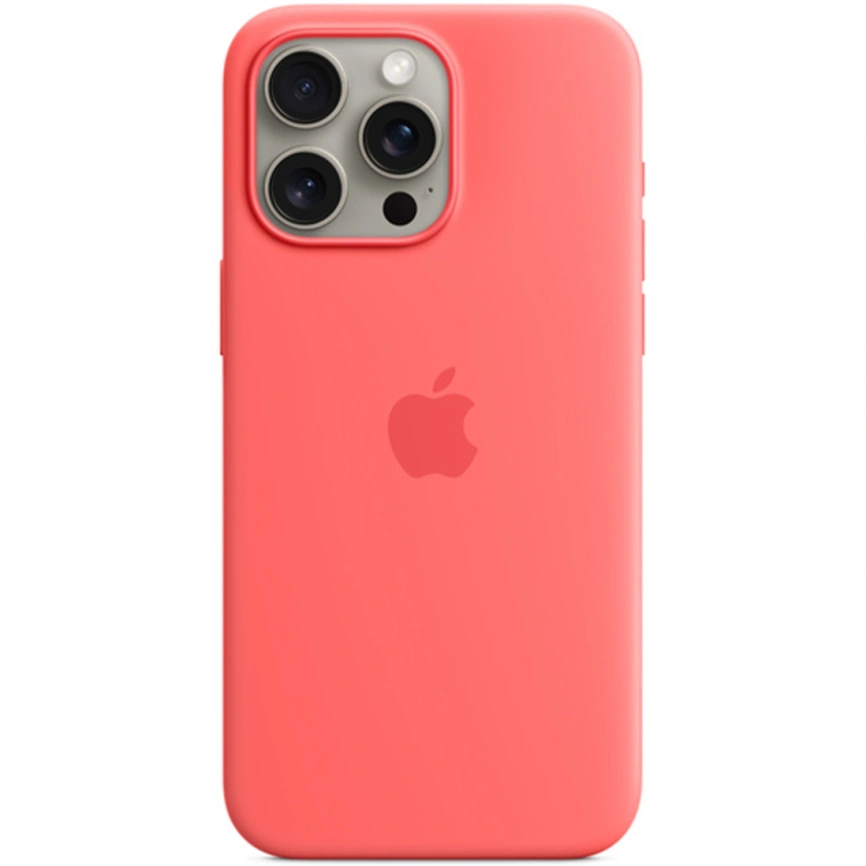 Силиконовый чехол Apple MagSafe для iPhone 15 Pro Guava фото 4