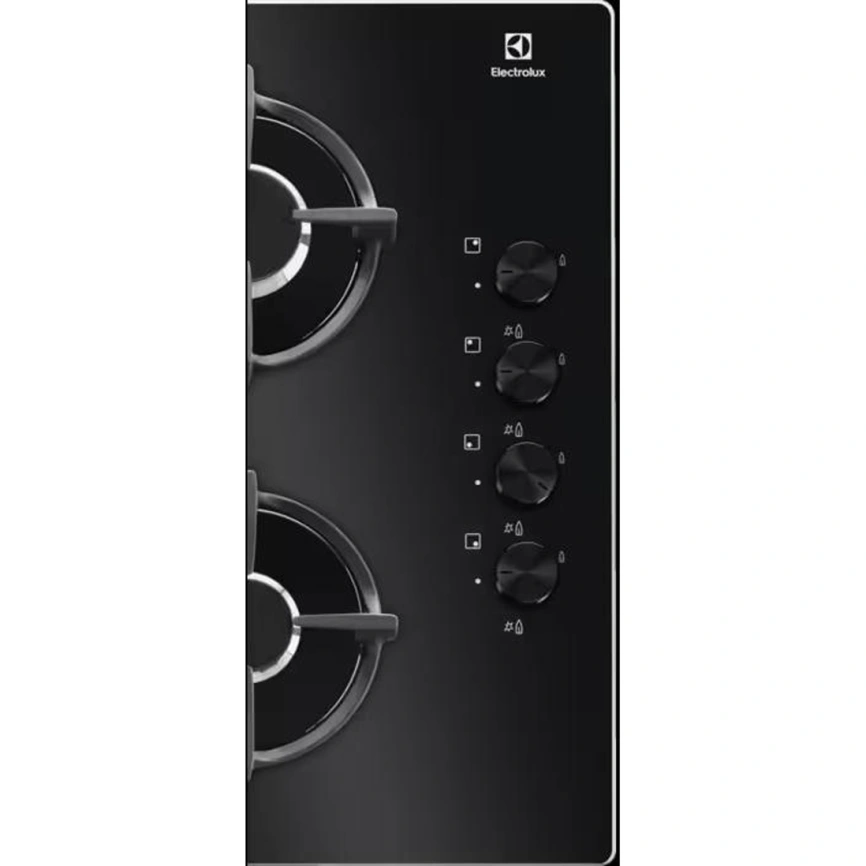 Газовая варочная панель Electrolux EGG6407K Black фото 2