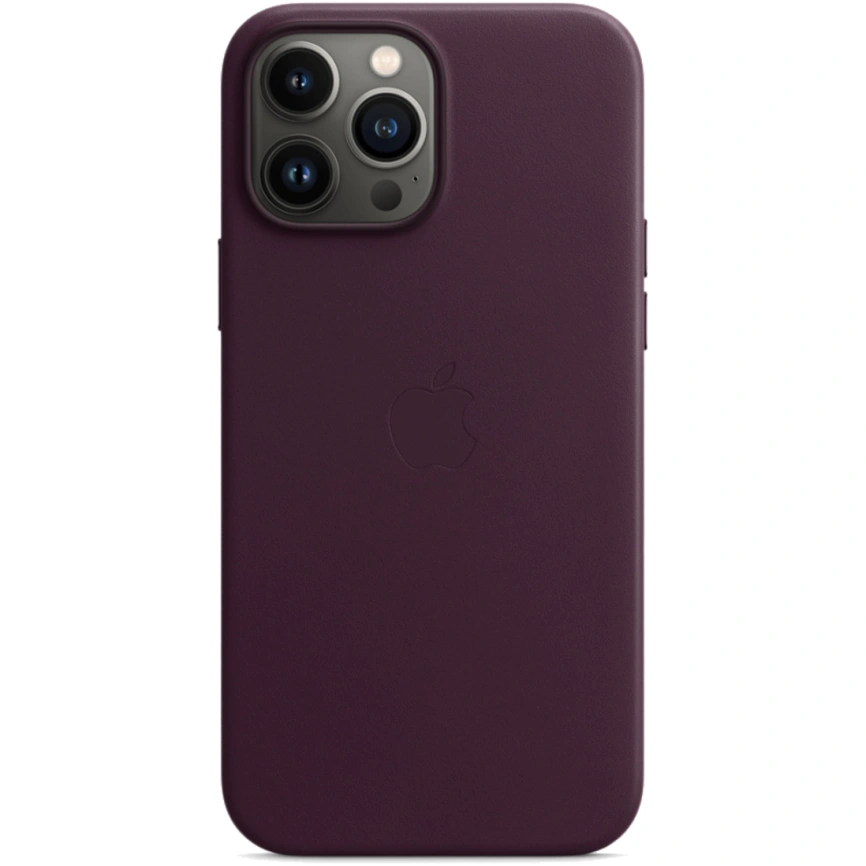 Кожаный чехол Apple MagSafe для iPhone 13 Pro Max Тёмная вишня фото 4