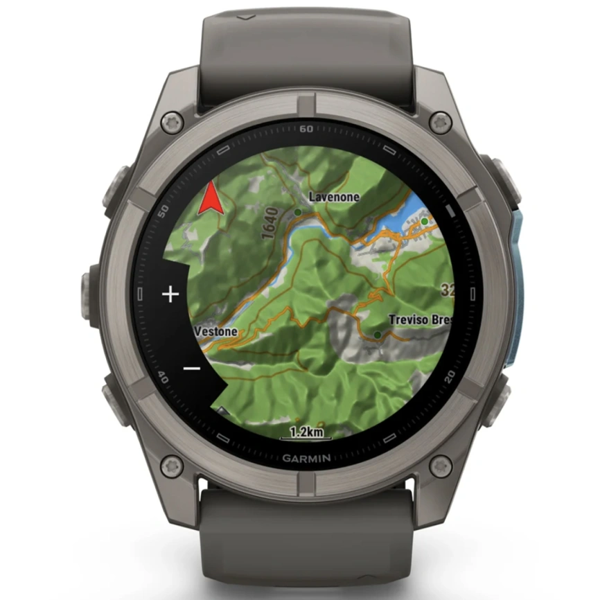 Смарт-часы Garmin Fenix 9 47mm Amoled (010-04762-01) Titanium with Pebble Gray Silicone Band фото 9