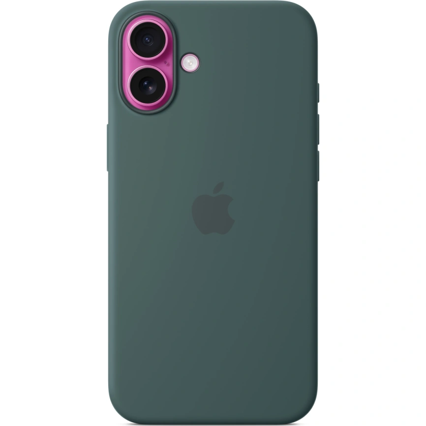 Чехол Apple Silicone Case with MagSafe для iPhone 16 Plus Lake Green фото 5