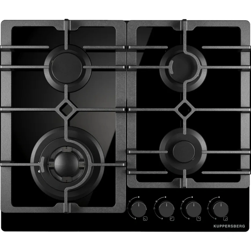 Газовая варочная панель Kuppersberg FG 61 B Black фото 1