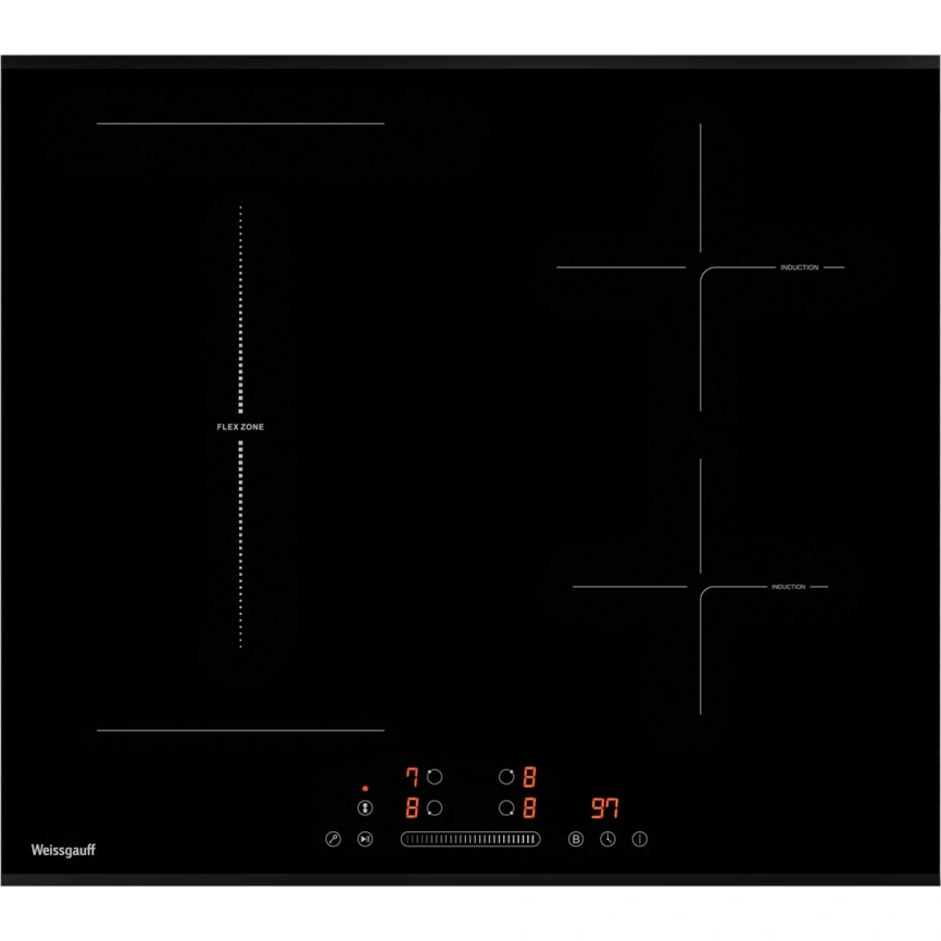 Индукционная варочная панель Weissgauff HI 643 BFZG Black фото 1