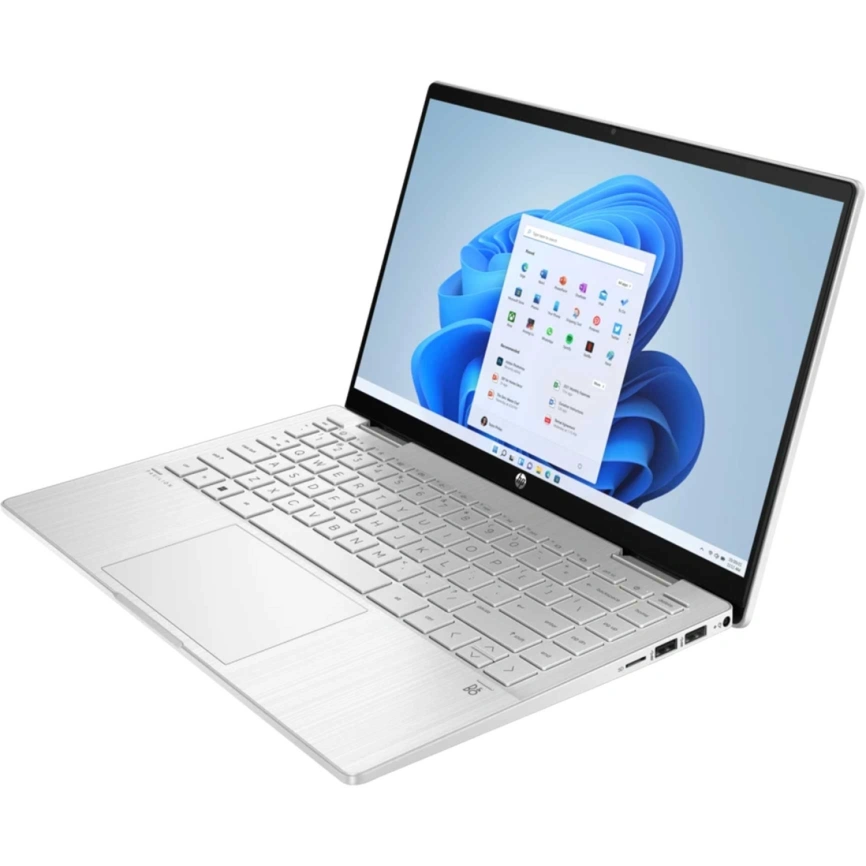 Ноутбук HP Pavilion x360 14-ek1015ci 14 FHD IPS/ i7-1355U/16Gb/512Gb SSD (84J78EA) Silver фото 4