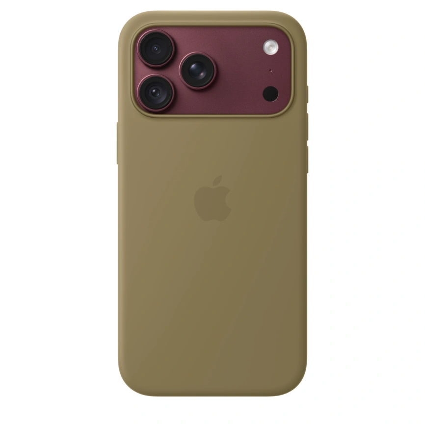 Чехол Apple Silicone Case with MagSafe для iPhone 18 Pro Max Olive (MK924) фото 2