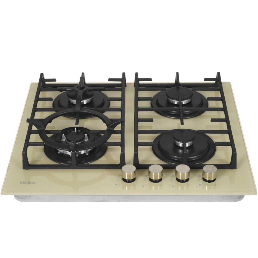 Газовая варочная панель Korting HGG 6825 CTB Beige фото 3