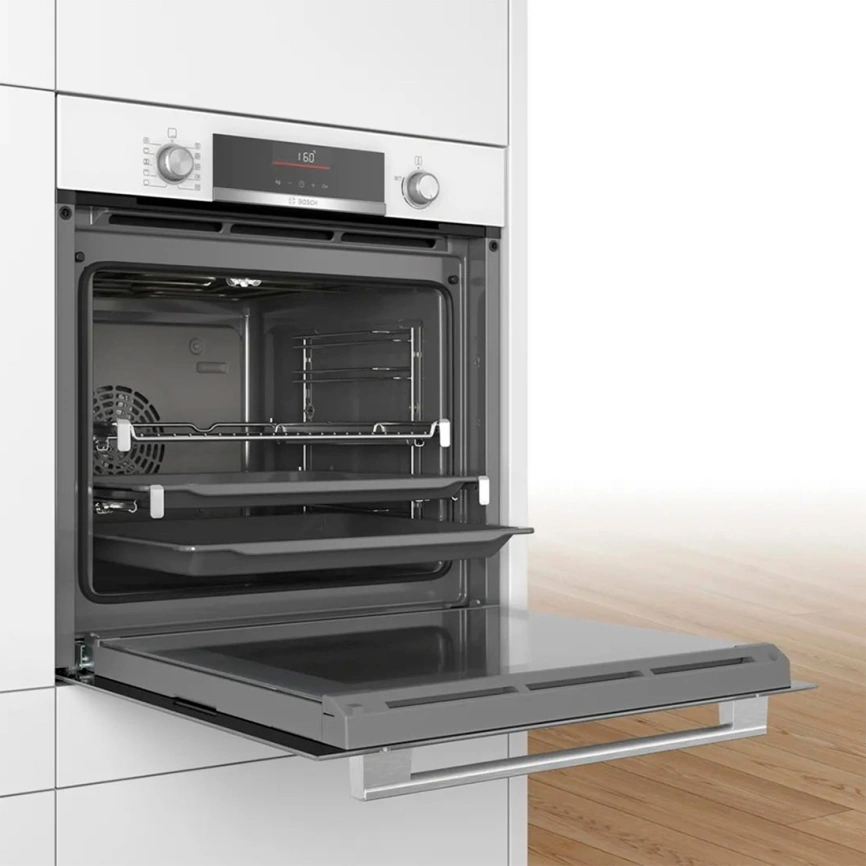 Электрический духовой шкаф Bosch Serie 6 HBG536HW0R White фото 4