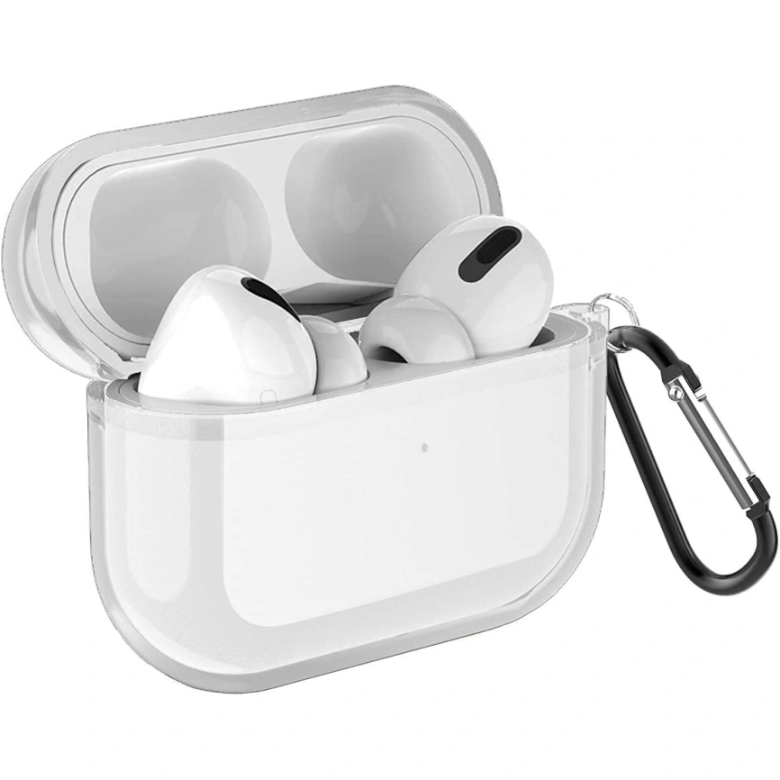 Силиконовый чехол Gurdini для AirPods Pro 2 Clear фото 2