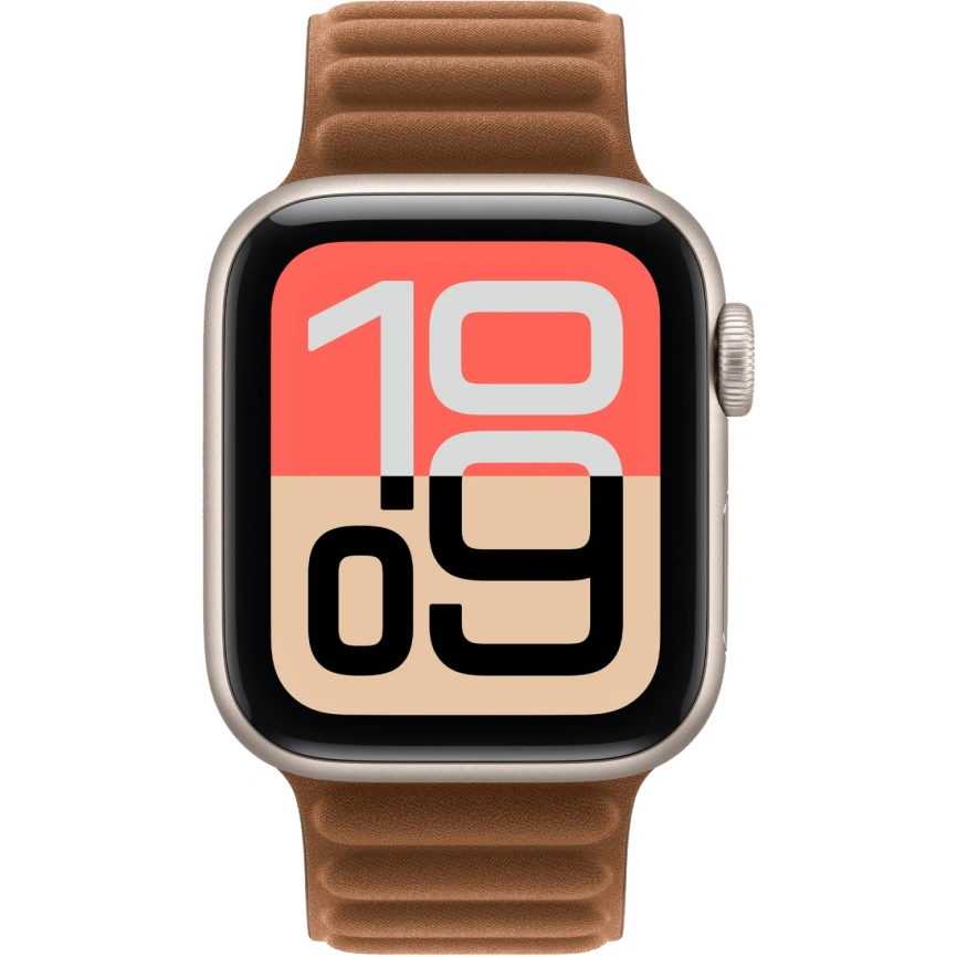 Смарт-часы Apple Watch SE (2025) 44mm Starlight Aluminum Case with Caramel Magnetic Link M/L фото 2