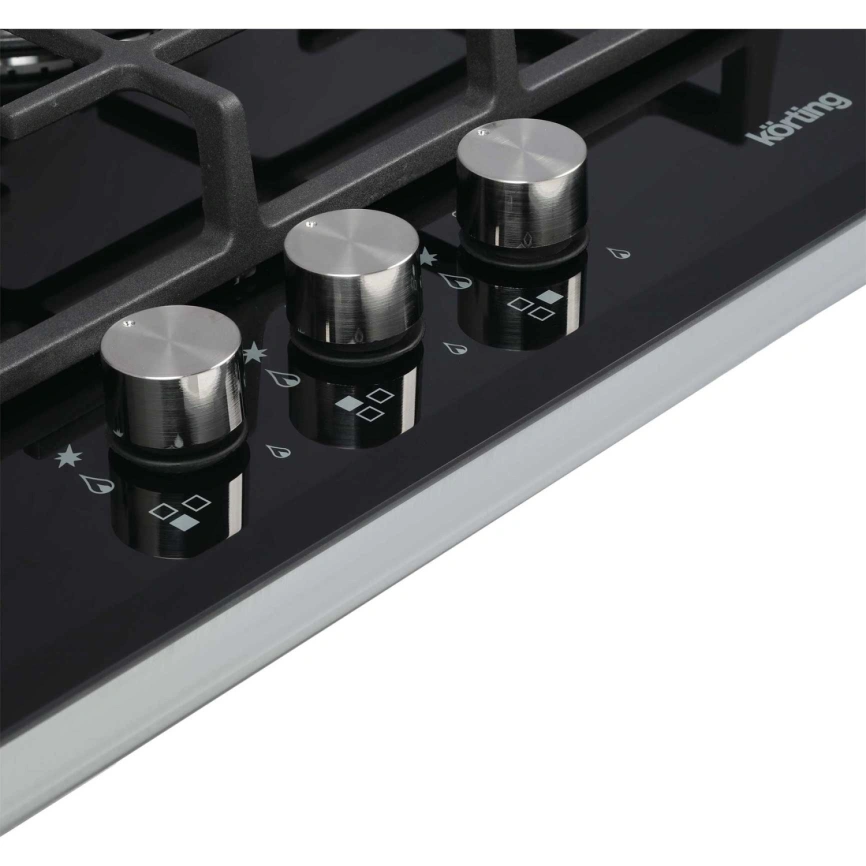 Газовая варочная панель Korting HGG 4825 CTN Black фото 2