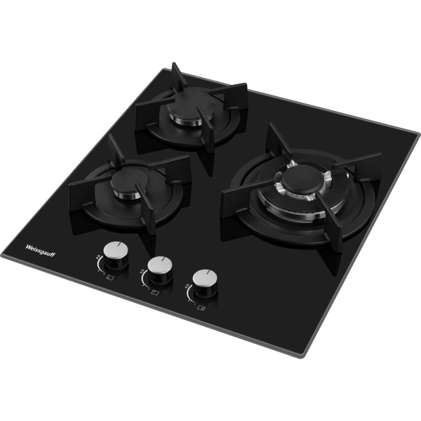 Газовая варочная панель Weissgauff HG 451 BGH Black фото 3