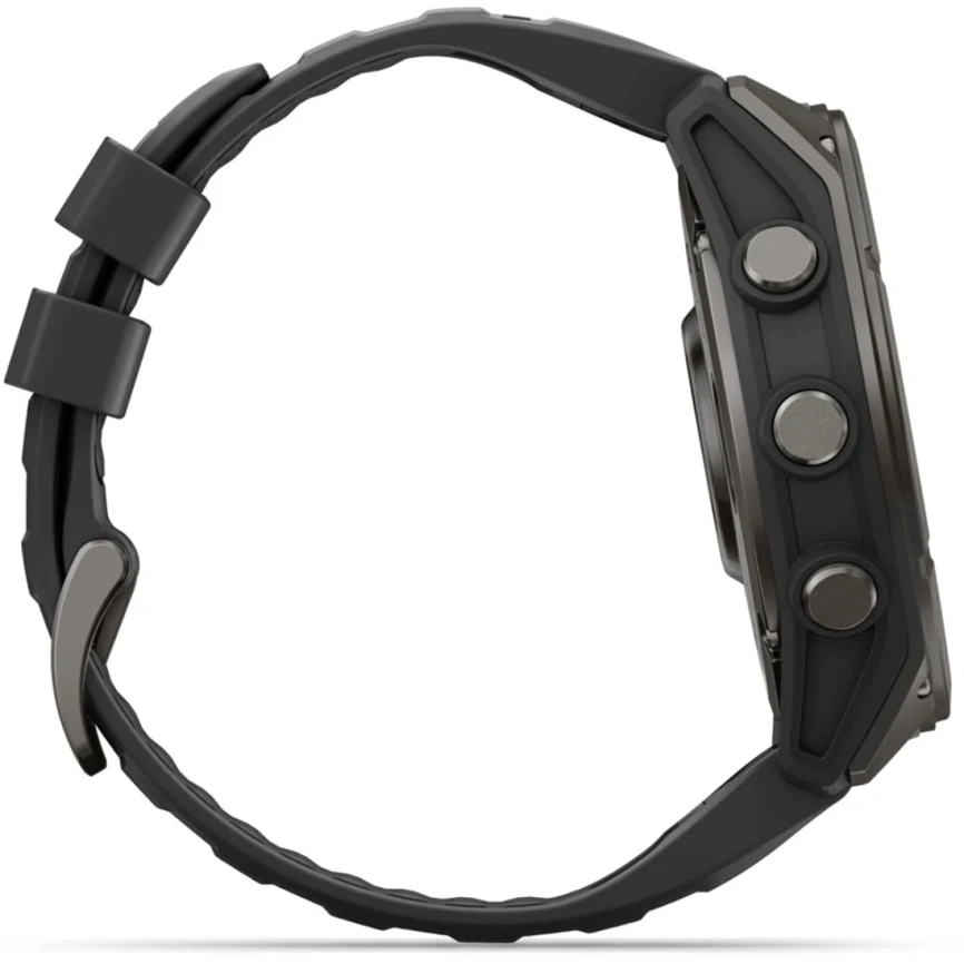 Смарт-часы Garmin Fenix 9 51mm Amoled (010-04763-11) Carbon Gray DLC Titanium with Black Silicone Band фото 4