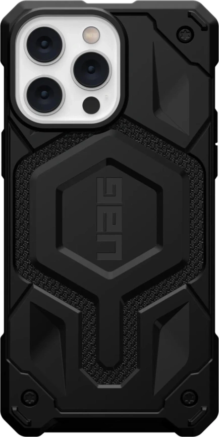 Чехол UAG Monarch Pro Kevlar For MagSafe для iPhone 14 Pro Kevlar Black фото 3