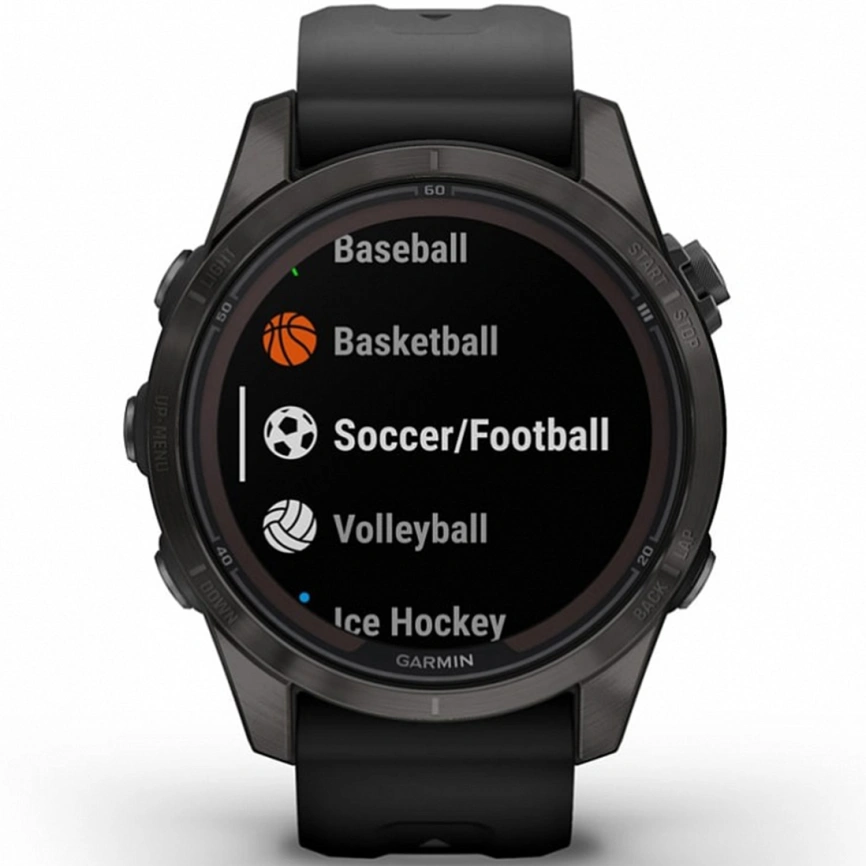 Умные часы Garmin Fenix 7S Pro Sapphire Solar Edition (010-02776-11) Black фото 7