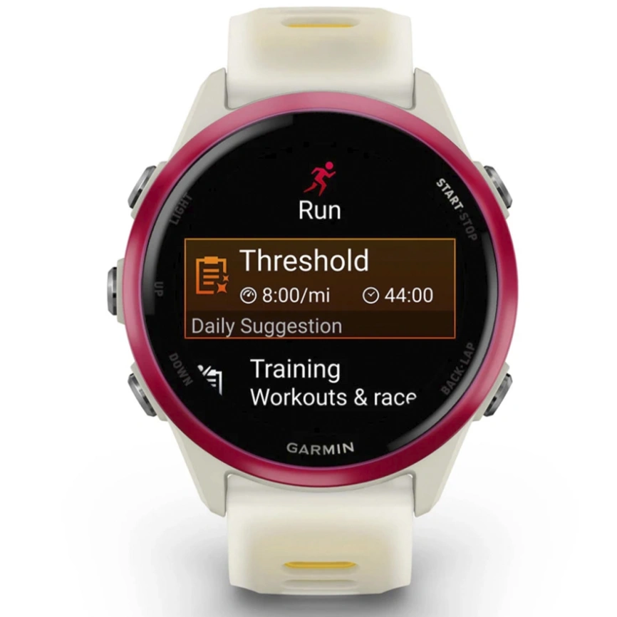 Умные часы Garmin Forerunner 570 42mm (010-02970-02) Raspberry Bone/Mango Band фото 6