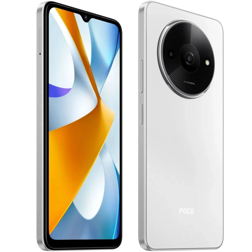 Смартфон Xiaomi Poco C61 3/64Gb White Global Version фото 5