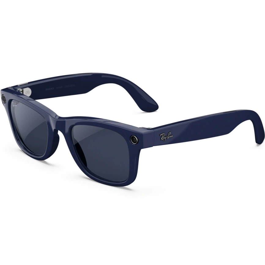 Умные очки Ray-Ban Wayfarer (Gen 2) Shiny Cosmic Blue M Clear to Sapphire Transitions фото 2