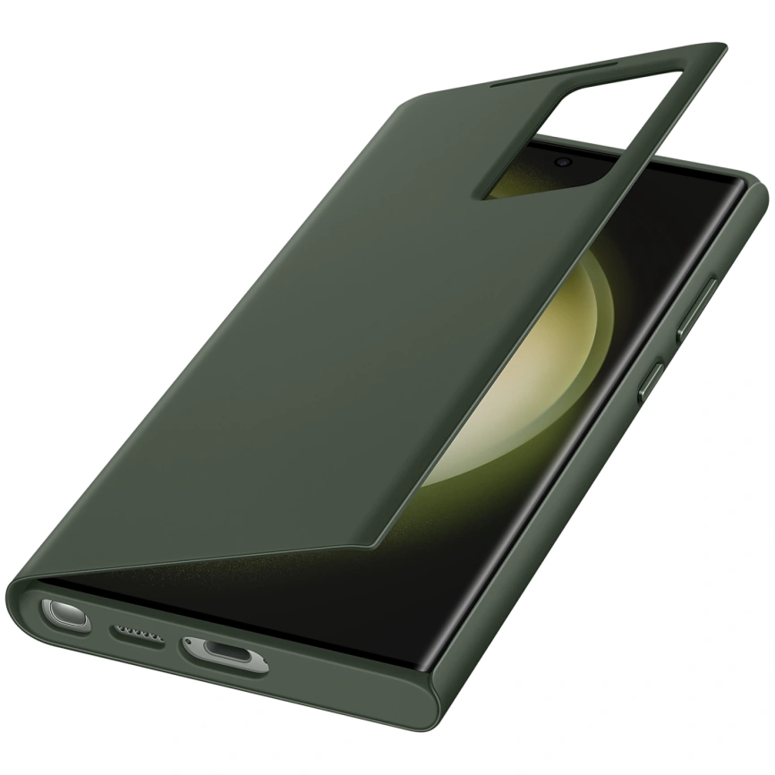 Чехол Samsung Series для Galaxy S23 Ultra Smart View Wallet Case Khaki фото 1