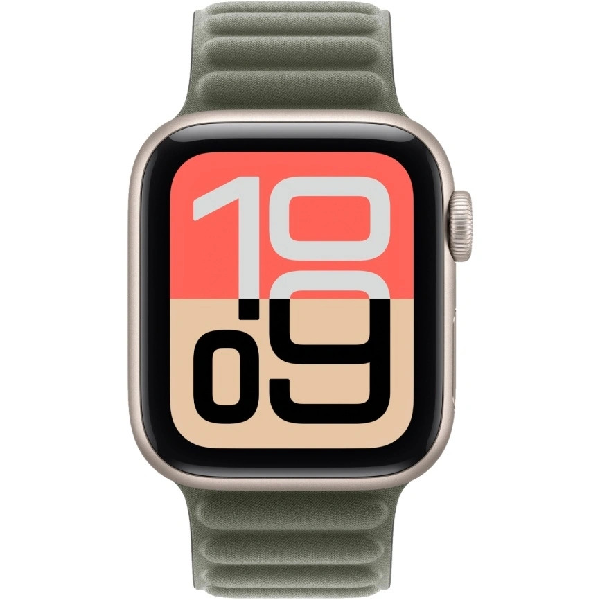 Смарт-часы Apple Watch SE (2025) 40mm Starlight Aluminum Case with Sage Gray Magnetic Link S/M фото 3
