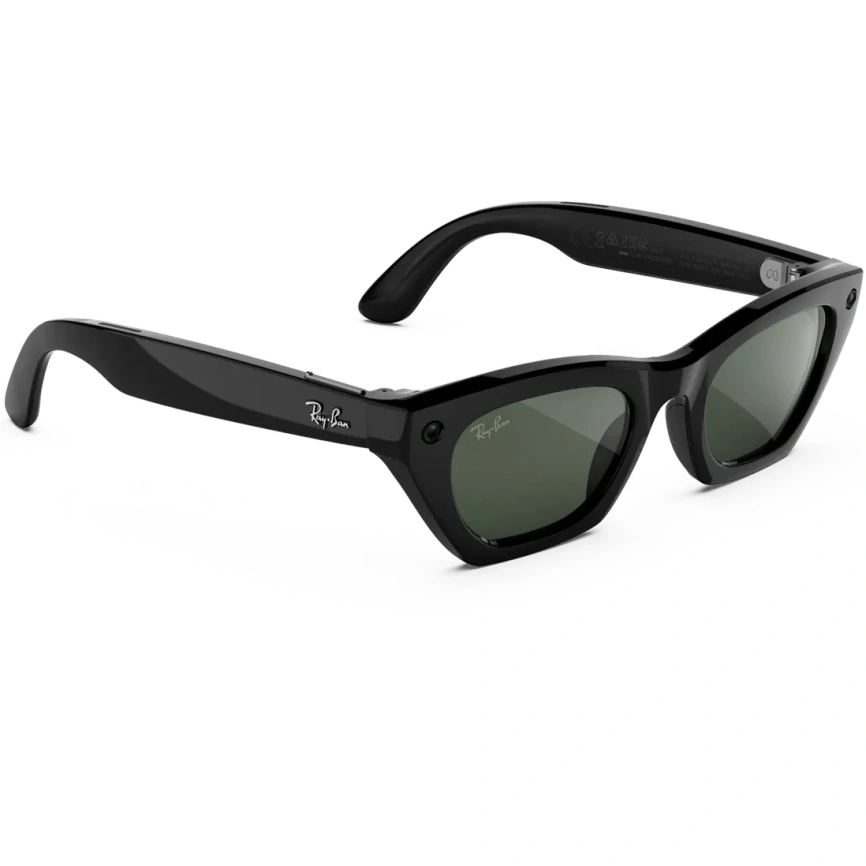 Умные очки Ray-Ban Zena (Gen 3) Shiny Black Standard Transitions Graphite Green фото 3