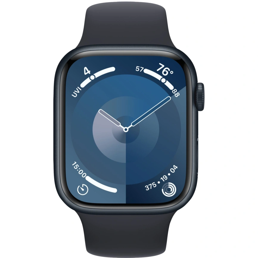 Смарт-часы Apple Watch Series 9 41mm Midnight Aluminum Case with Midnight Sport Band S/M (MR8W3) фото 3