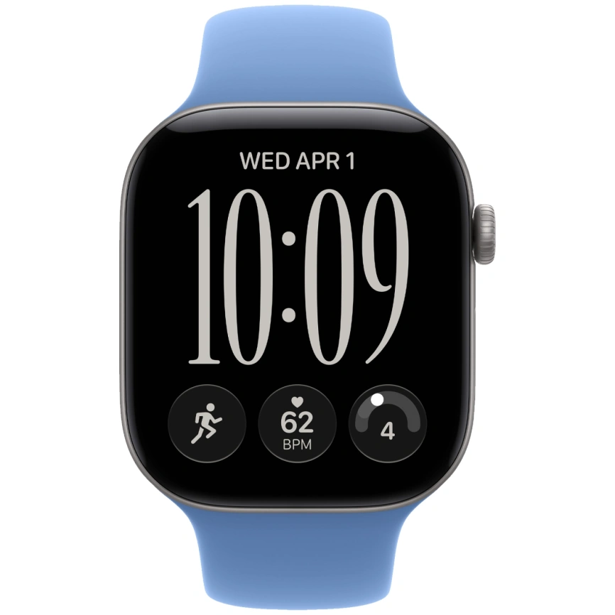 Смарт-часы Apple Watch Series 12 42mm Space Gray Aluminum Case with Wildflower Blue Sport Band S/M фото 3