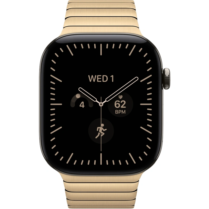 Смарт-часы Apple Watch Series 12 46mm Natural Titanium Case with Radiant Gold Link Bracelet фото 3
