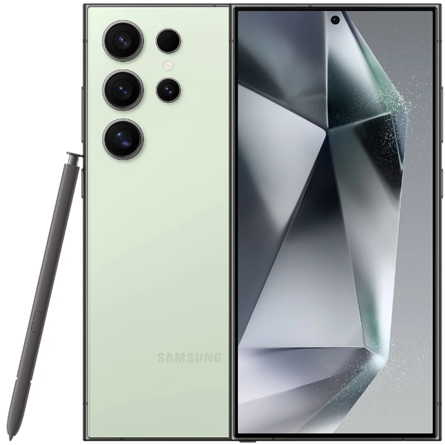 Смартфон Samsung Galaxy S24 Ultra SM-S928B 12/256Gb Titanium Green фото 1