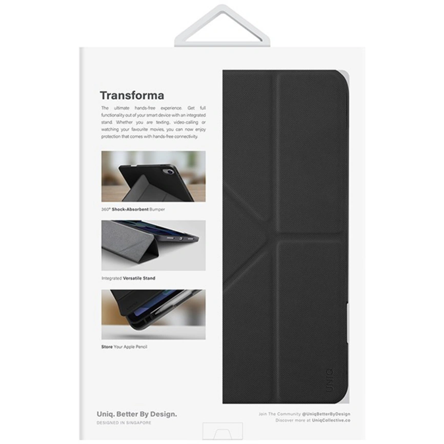 Чехол Uniq Transforma для iPad 10.9 2022 Black фото 5