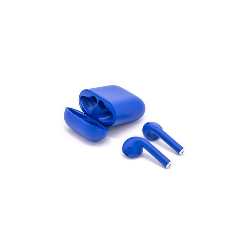 Наушники Apple AirPods 2 Color (MRXJ2) в футляре с возможностью беспроводной зарядки TOTAL Синий матовый фото 2