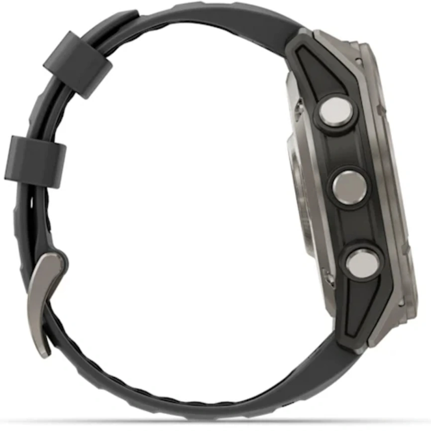 Смарт-часы Garmin Fenix 8 Pro 51mm Amoled Sapphire Lens Tinanium With Graphite/Black Silicone Band (010-03199-11) фото 4