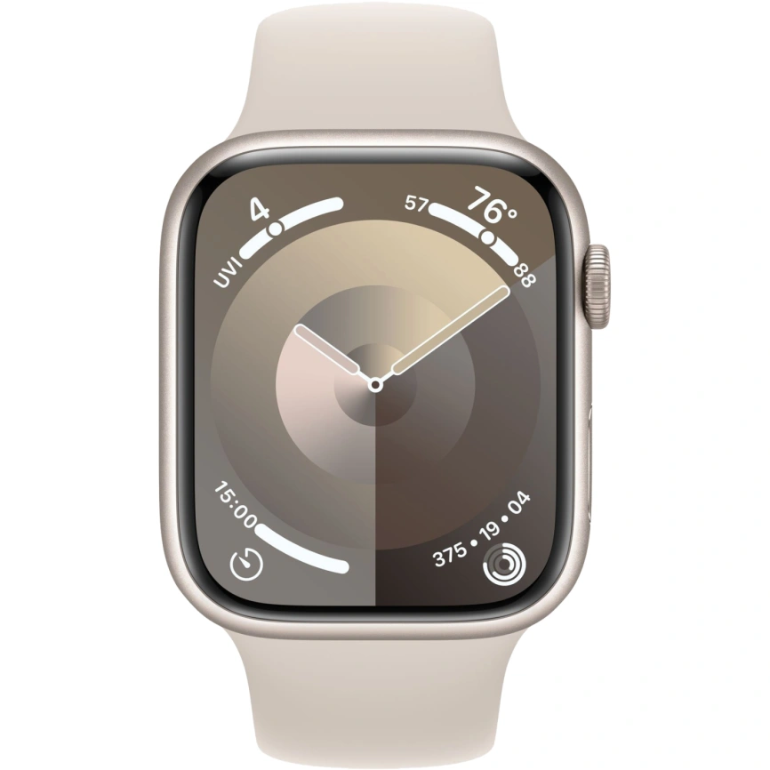 Смарт-часы Apple Watch Series 9 41mm Starlight Aluminum Case with Starlight Sport Band M/L (MR8U3) фото 3