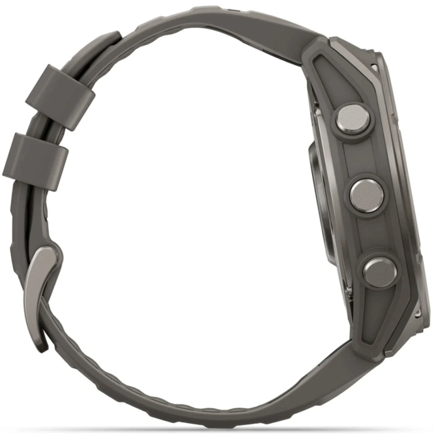 Смарт-часы Garmin Fenix 9 47mm Amoled (010-04762-01) Titanium with Pebble Gray Silicone Band фото 5
