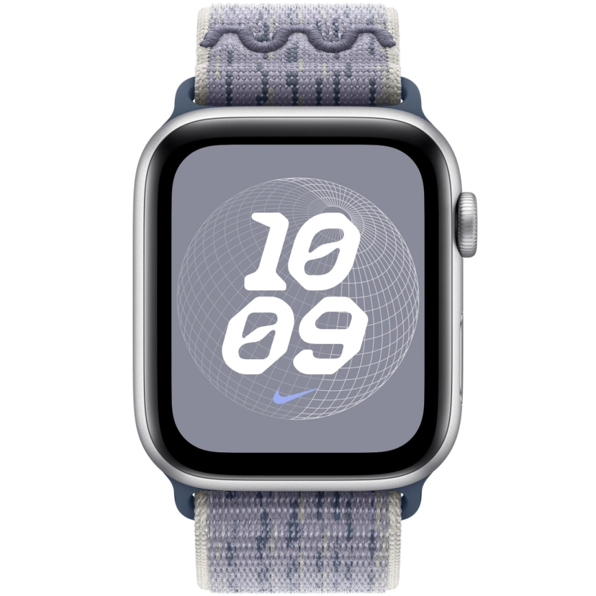 Ремешок Apple Watch 46mm Grey/Blue Nike Sport Loop фото 3
