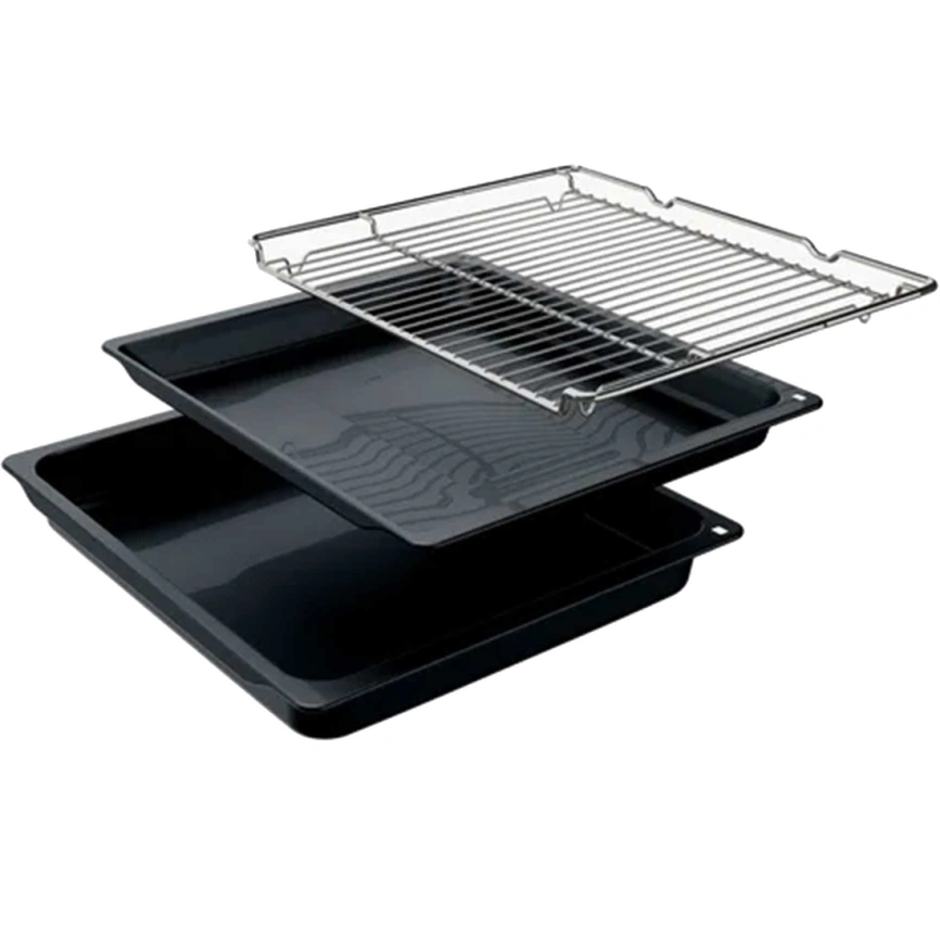 Электрический духовой шкаф Bosch Serie 4 HJA737BR0 Silver фото 3