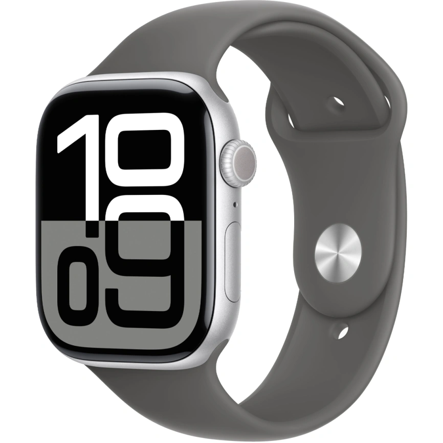 Смарт-часы Apple Watch Series 10 42mm Silver Aluminum Case with Stone Gray Sport Band S/M фото 1