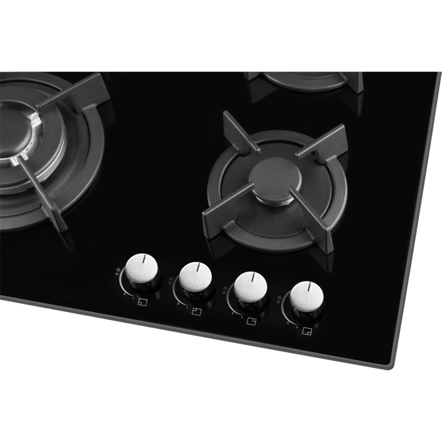 Газовая варочная панель Weissgauff HG 640 BGH Black фото 4