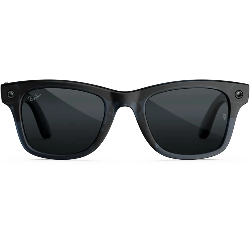 Умные очки Ray-Ban Wayfarer (Gen 3) Transparent Matte Ocean Blue Standard Transitions Grey фото 4