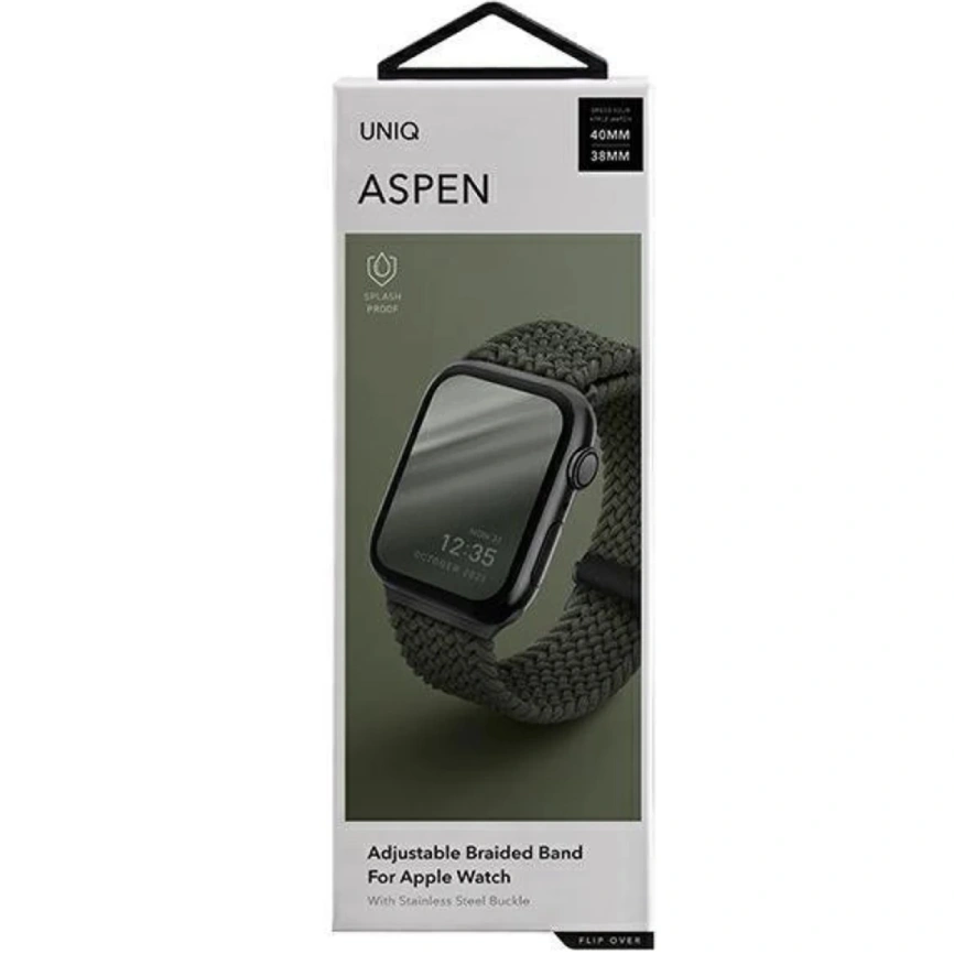 Ремешок Uniq Aspen Design Strap Braided для Apple Watch 38/40/41 Green фото 8