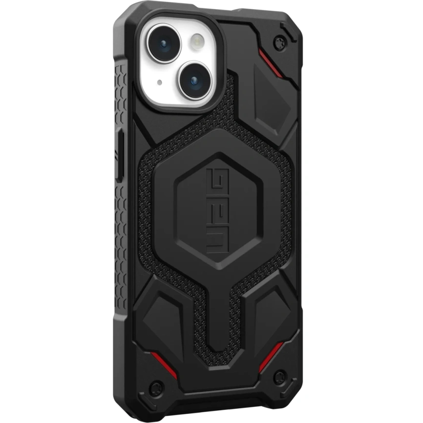 Чехол UAG с поддержкой MagSafe Monarch Pro для iPhone 15 Plus Kevlar Black (114220113940) фото 7