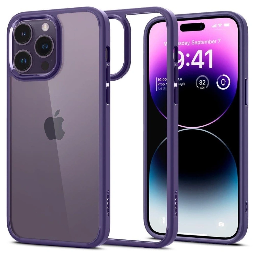Чехол Spigen Ultra Hybrid для iPhone 14 Pro (ACS05577) Purple фото 7