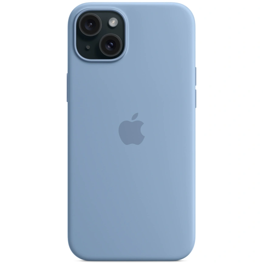Силиконовый чехол Apple MagSafe для iPhone 15 Winter Blue фото 3