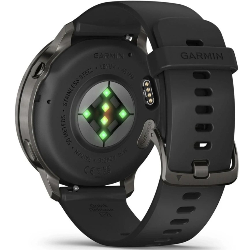 Смарт-часы Garmin Venu 4 45mm Slate Bezel With Black Silicone Band (010-03014-00) фото 4
